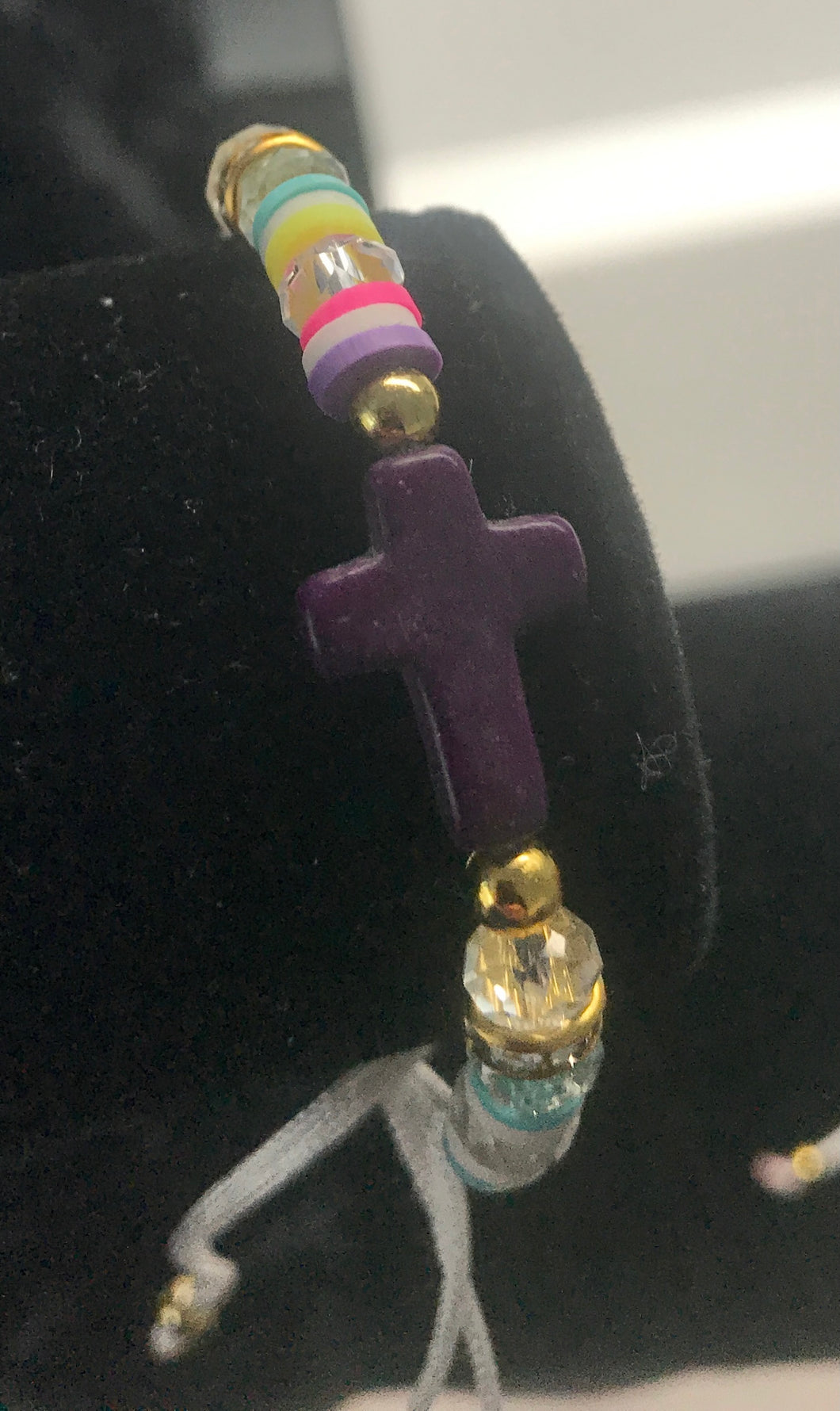 Purple Cross Bohemian Bracelet/Anklet